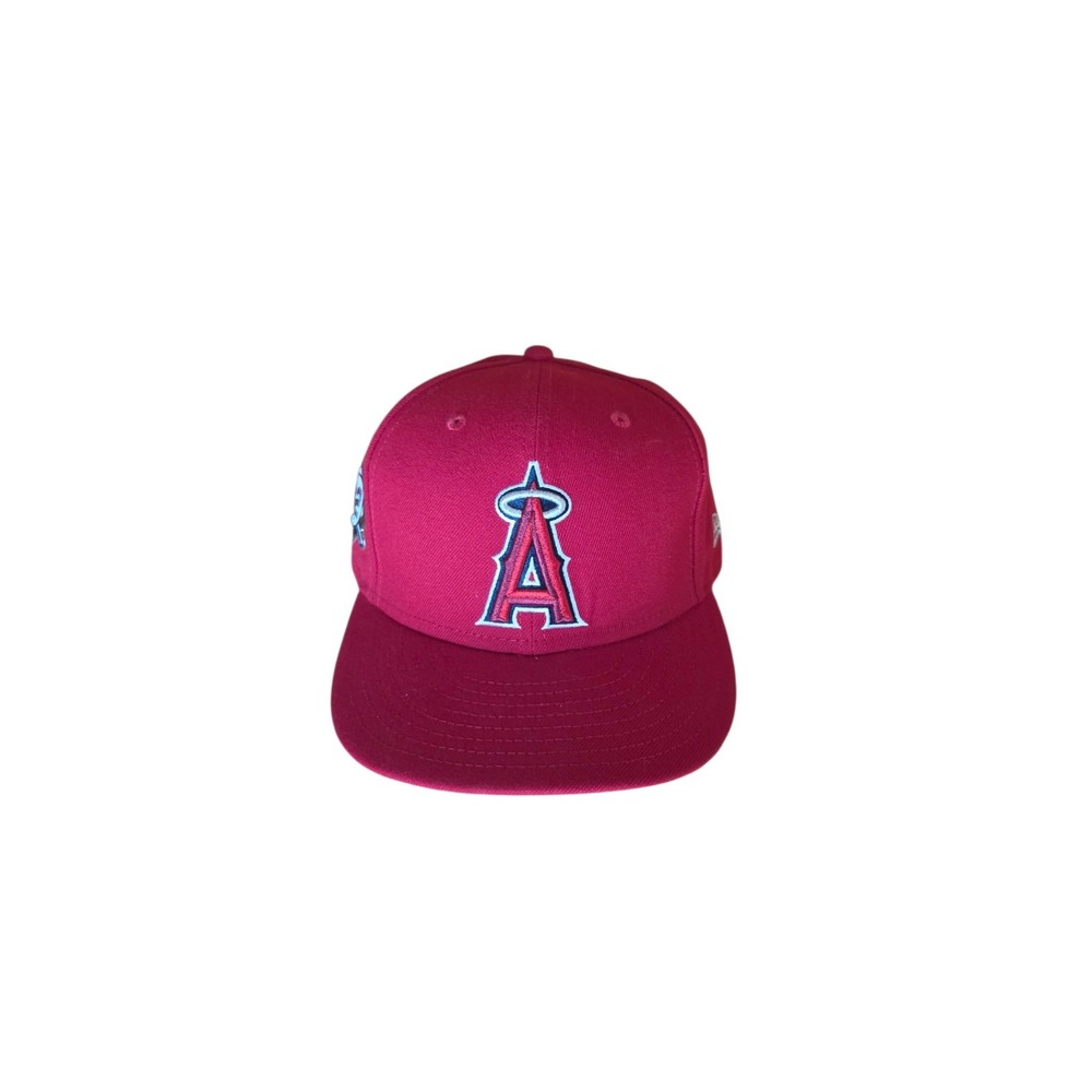 Los Angeles Angels Anaheim 59Fifty New Era Fitted Hat Cap Red Sz 7 1/2 MLB Big A